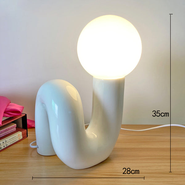 Creative personality glass table lamp