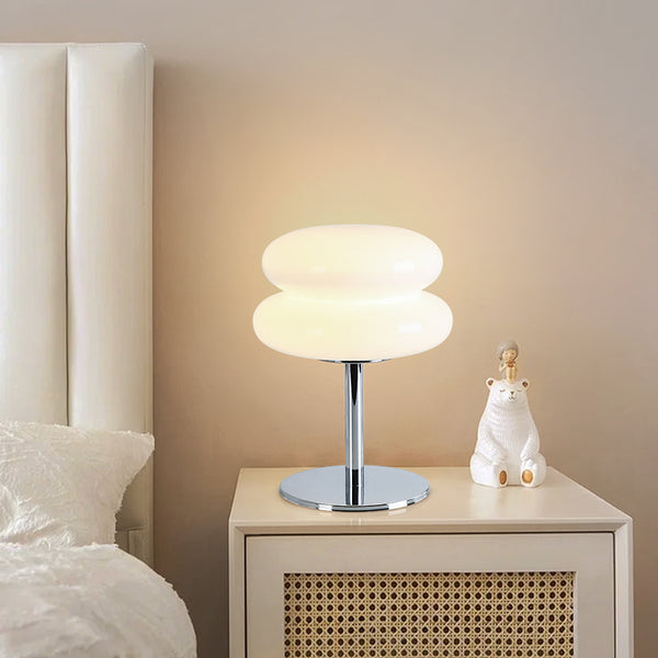 Medieval vintage glass table lamp
