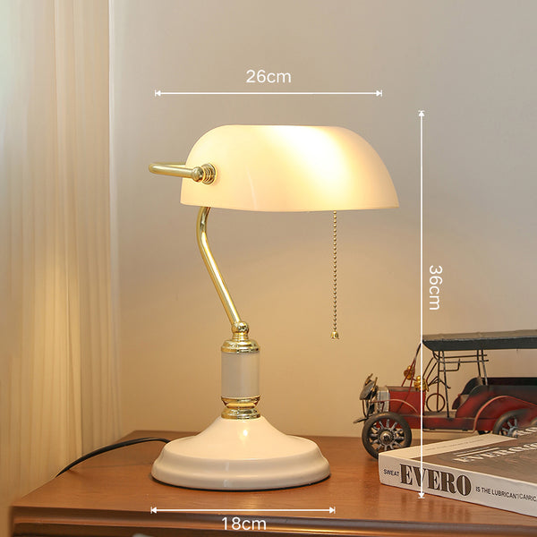 Vintage Glass Desk Reading table lamp