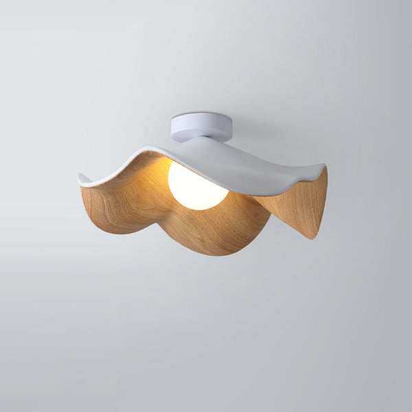 Creative retro lotus leaf bedroom corridor ceiling lamp