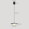 Nordic simple black bedroom bedside chandelier