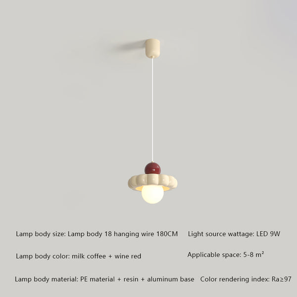 Cream style dining room bedroom bedside chandelier
