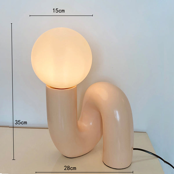 Creative personality glass table lamp