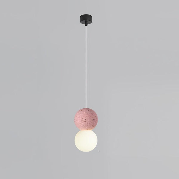 Wabi-sabi style terrazzo bedroom bedside small Pendant light