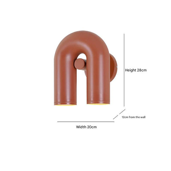 Creative personality U-shaped wall lamp