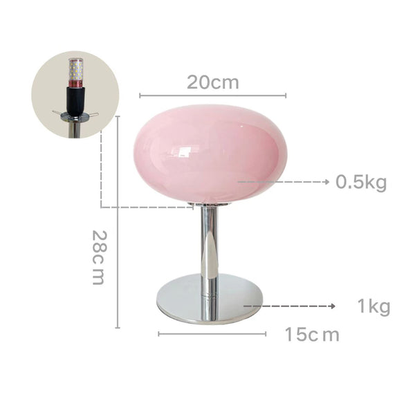 Bedside bedroom lollipop decorative table lamp