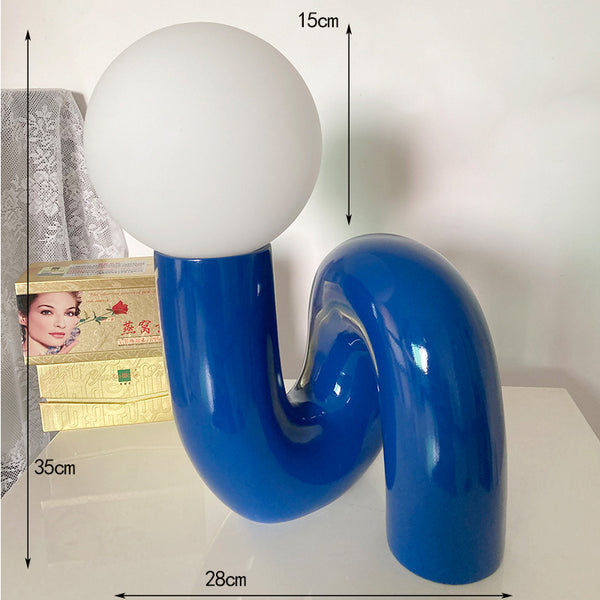 Creative personality glass table lamp