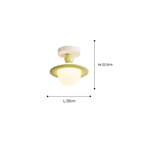 Cream Style Creative Planet Ceiling Lamp