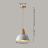 Japanese style solid wood ceramic chandelier