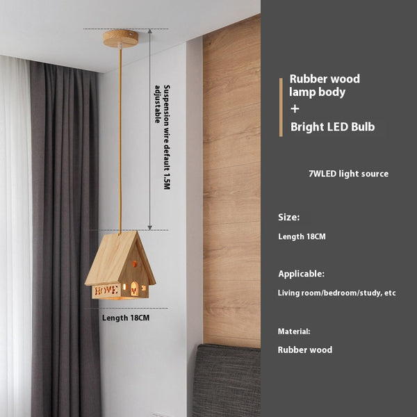 Nordic cream style bedroom bedside children's room chandelier