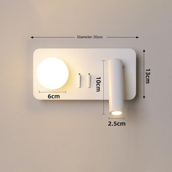 Cloud bedroom bedside wall lamp