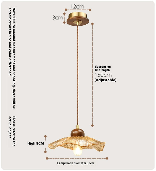 Lustre médiéval en verre de noyer