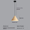 Lustre simple en grain de bois