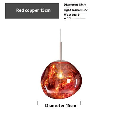 Kronleuchter aus vulkanischer Lava