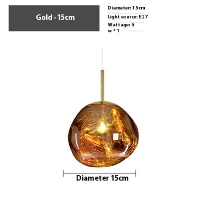 Kronleuchter aus vulkanischer Lava