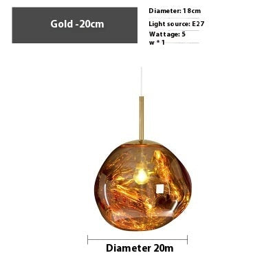 Kronleuchter aus vulkanischer Lava