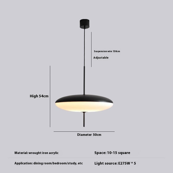 Lustre de restaurant créatif en forme d'OVNI