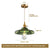 Lustre en verre vert frais