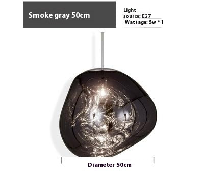 Kronleuchter aus vulkanischer Lava