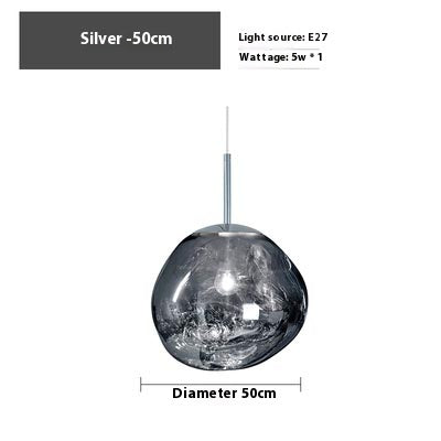 Kronleuchter aus vulkanischer Lava