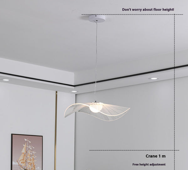 Designer personalisierte kreative Lotusblatt Strohhut Kronleuchter