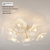 Kreative Lotusblatt-Deckenlampe im Retro-Stil