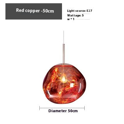 Kronleuchter aus vulkanischer Lava