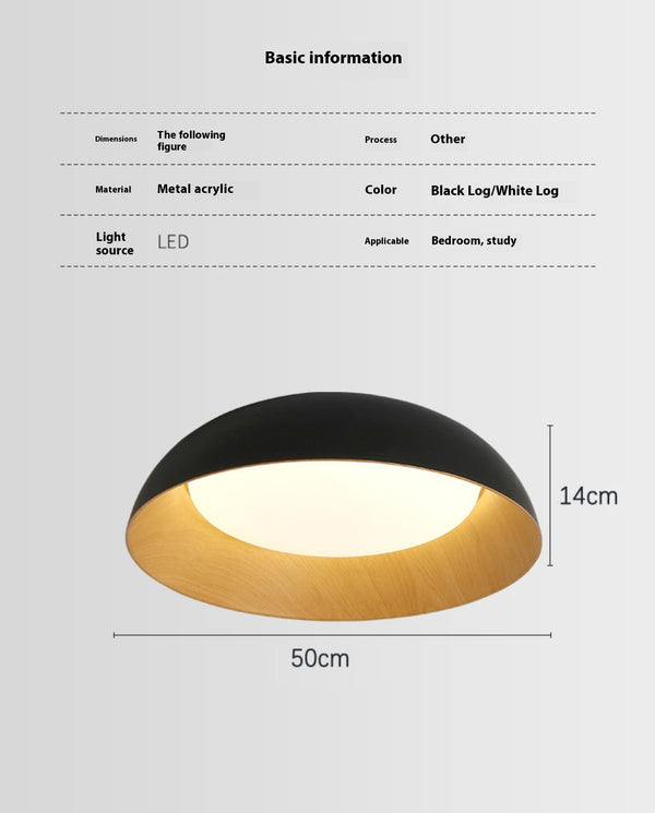 Nordische kreative Deckenlampe mit Holzmaserung
