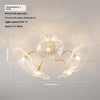 Kreative Lotusblatt-Deckenlampe im Retro-Stil