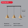 Lustre simple en grain de bois