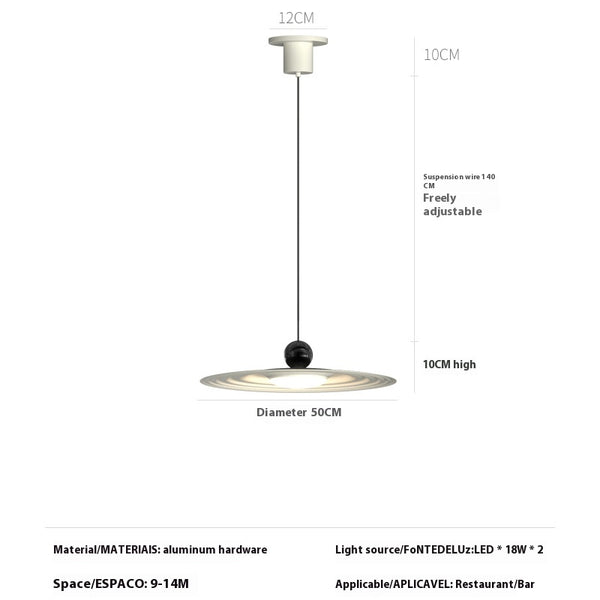 Threaded UFO Chandelier