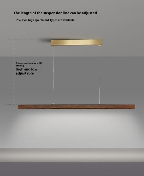 Suspension de table à manger en noyer
