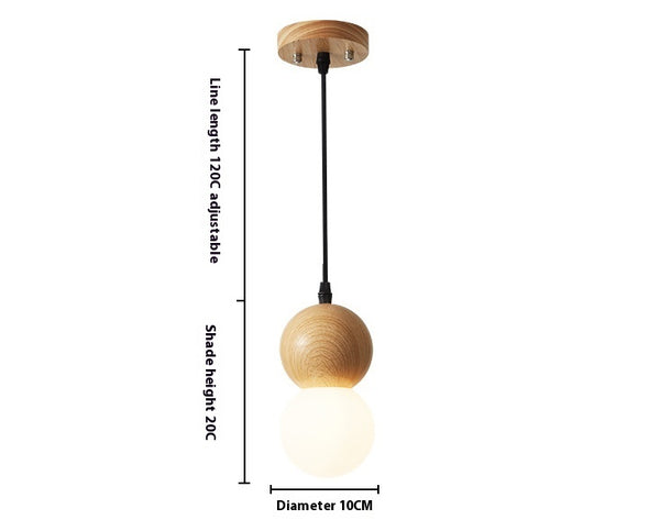 Kronleuchter aus Holzwindkürbis im japanischen Stil