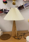 Medieval style pleated table lamp