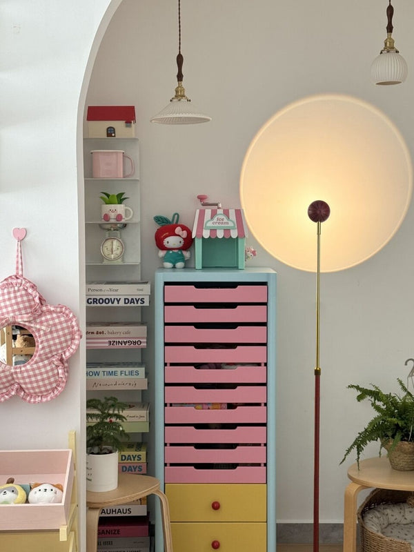 Medieval style living room and bedroom decorative atmosphere floor lamp