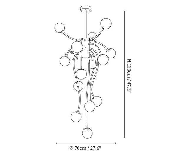 Moderner Persönlichkeit Zauberbohnen Treppenleuchter