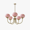 Cream Bauhaus Glass Chandelier