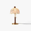 French retro solid wood table lamp