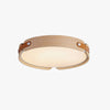 Japanese style solid wood round bedroom ceiling lamp