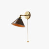 Walnut all copper wall lamp