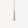 Wabi-sabi style yellow travertine vintage chandelier