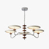 French medieval style flying saucer chandelier