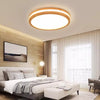 Solid wood LED ceiling light