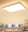 Solid wood LED ceiling light