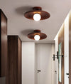 Japanese solid wood corridor aisle ceiling lamp