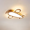 Solid wood aircraft ceiling lamp