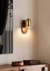 Medieval style solid wood wall lamp