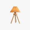 Japanese style pleated bedside table lamp