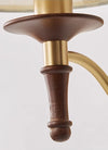 All copper solid wood bedside wall lamp