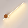 Minimalist solid wood strip LED wall light